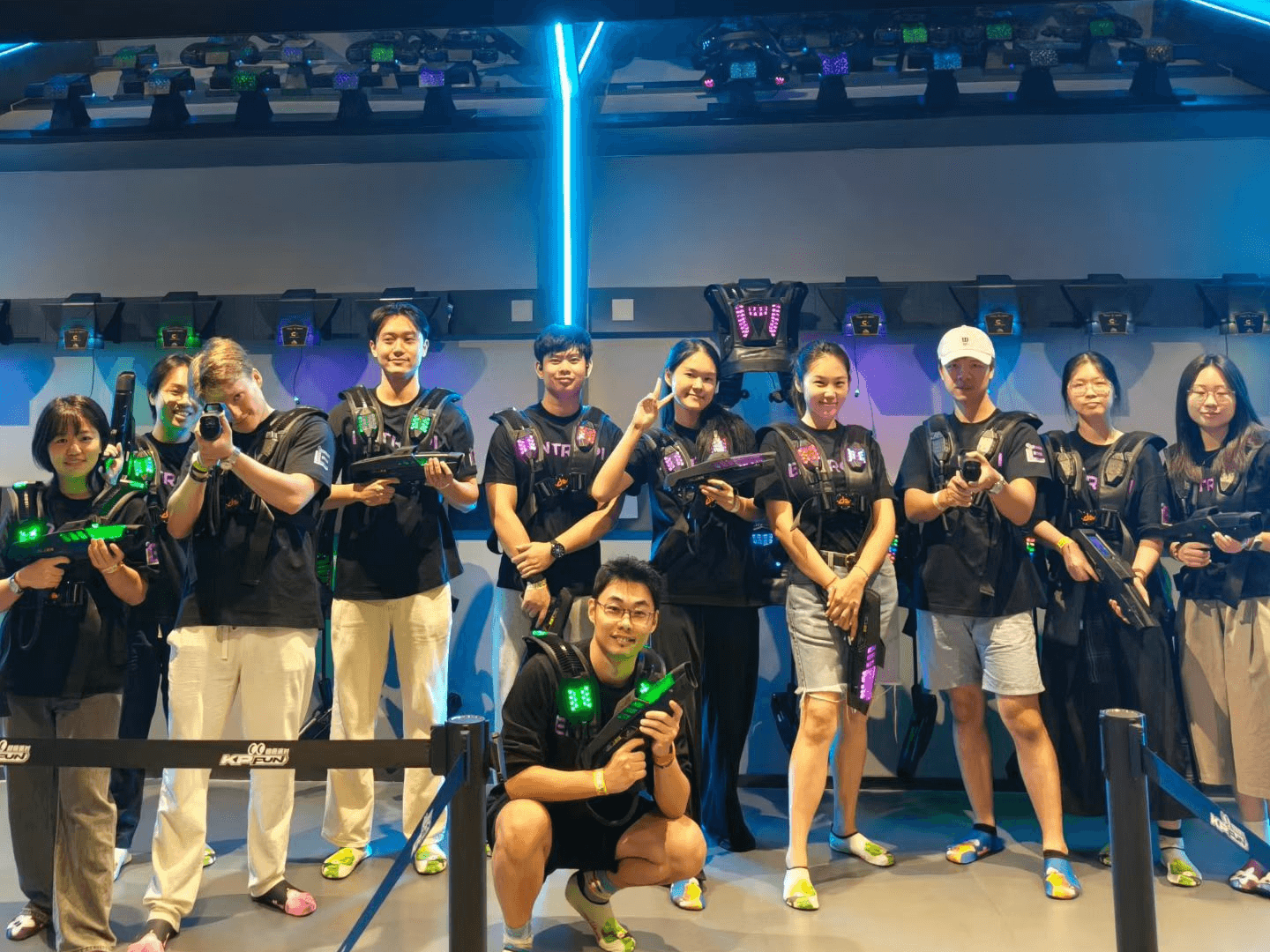 The ENTROPI team at laser tag